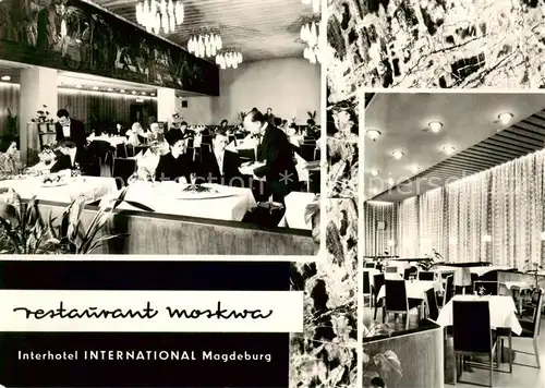 AK / Ansichtskarte  Magdeburg Interhotel International Magdeburg Restaurant Moskwa Magdeburg