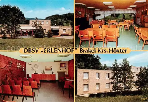 AK / Ansichtskarte  Brakel_Westfalen DBSV Erlenhof Gaststube Fernsehraum Brakel_Westfalen