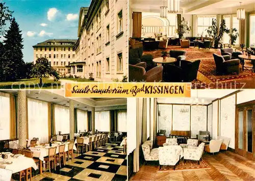 AK / Ansichtskarte 73862528 Bad_Kissingen Saale Sanatorium Gastraeume Foyer Bad_Kissingen