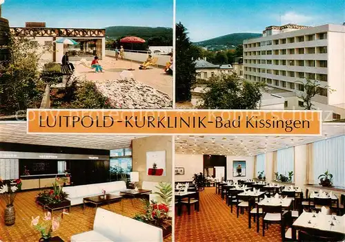 AK / Ansichtskarte  Bad_Kissingen Luitpold Kurklinik Foyer Speisesaal Bad_Kissingen