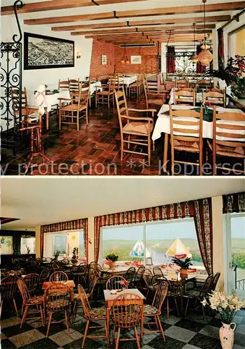 AK / Ansichtskarte 73862552 Neuburg__Donau Cafe Restaurant Schoene Aussicht Gastraeume 