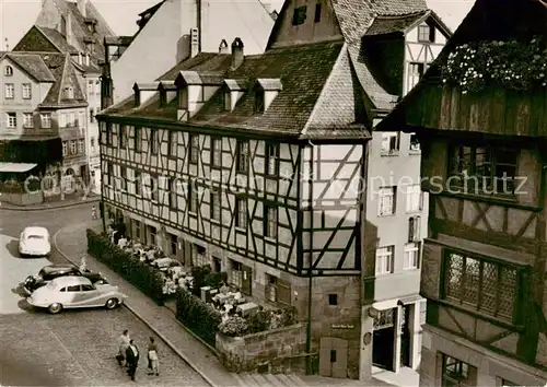 AK / Ansichtskarte  Nuernberg Gasthaus Schranke Schlenkerla Fachwerkhaus Altstadt Nuernberg