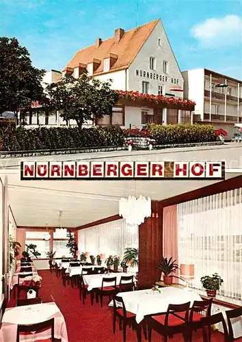 AK / Ansichtskarte  Neumarkt_Oberpfalz Hotel Restaurant Nuernberger Hof Neumarkt Oberpfalz