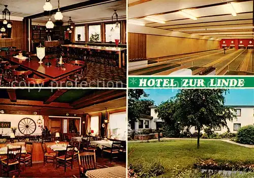 AK / Ansichtskarte  Hittfeld Hotel Gasthaus zur Linde Restaurant Kegelbahn Garten Hittfeld