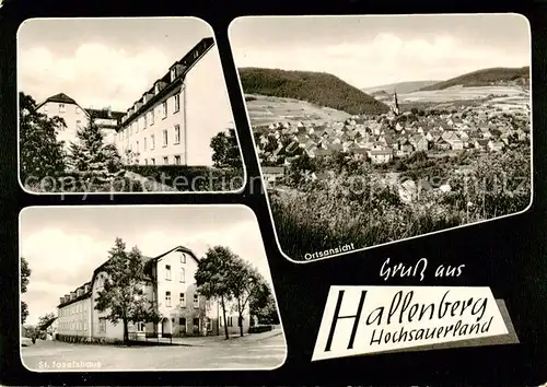AK / Ansichtskarte 73862645 Hallenberg Panorama St. Josefshaus Hallenberg