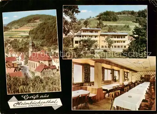 AK / Ansichtskarte  Heimbuchenthal Gasthaus Pension Zur Linde Heimbuchenthal