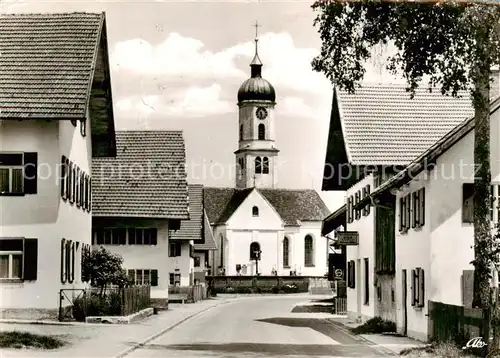 AK / Ansichtskarte 73862660 Apfeltrang Ortspartie mit Kirche Apfeltrang