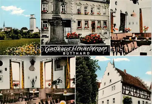 AK / Ansichtskarte  Buetthard Gasthaus HennebergerGastrume Turm Buetthard