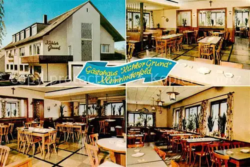 AK / Ansichtskarte  Kleinrinderfeld Gaestehaus Kuehler Grund Gastraeume Kleinrinderfeld
