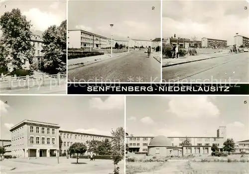 AK / Ansichtskarte  Senftenberg__Niederlausitz Krankenhaus Strasse des Bergmanns Konsum Kaufhalle Kathrin  Ingenieurschule Ernst Thaelmann Planetarium 