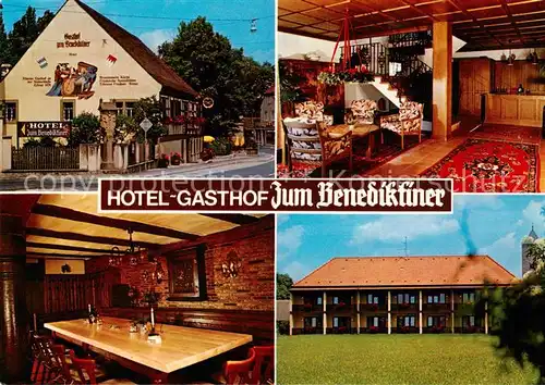 AK / Ansichtskarte  Muensterschwarzach Hotel Gasthof Zum Benediktiner Gastraeume Muensterschwarzach