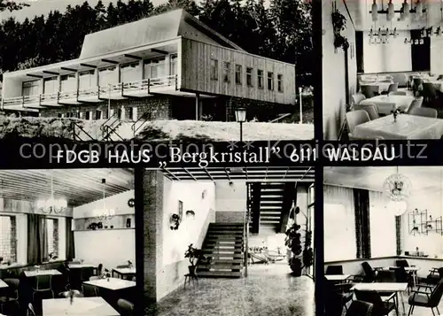 AK / Ansichtskarte  Waldau_Hildburghausen FDGB Haus Bergkristall Gastraeume Treppenaufgang Waldau Hildburghausen