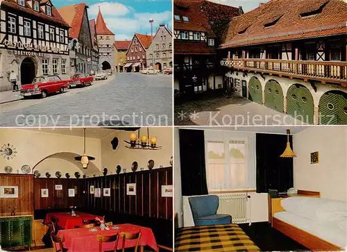 AK / Ansichtskarte 73862717 Lauf_Pegnitz Gasthof Zum Wllden Mann Gaststube Zimmer Innenhof Lauf Pegnitz