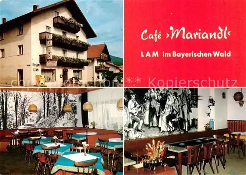 AK / Ansichtskarte 73862719 Lam_Oberpfalz Cafe Mariandl Gastraeume Lam_Oberpfalz