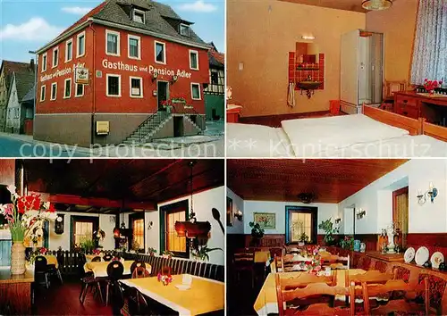 AK / Ansichtskarte 73862756 Bad_Rappenau Gasthaus Pension Adler Zimmer Gastraeume Bad_Rappenau