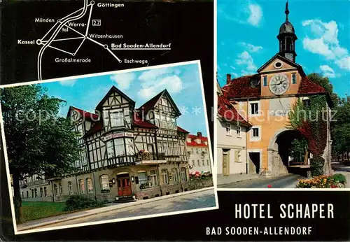 AK / Ansichtskarte  Bad_Sooden-Allendorf Hotel Schaper Pensionshaus Tanz Intim Bad_Sooden-Allendorf