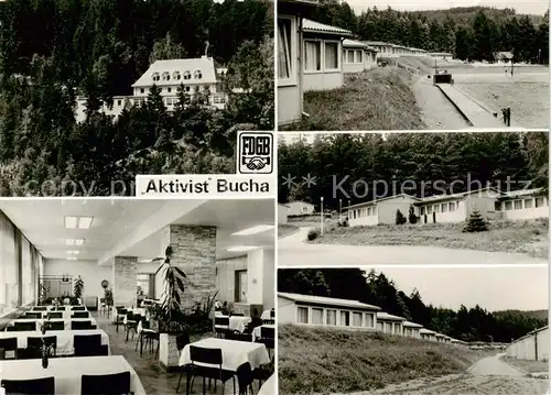 AK / Ansichtskarte  Bucha_Gosswitz_Saalfeld FDGB Erholungsheim Aktivist Gastraum Bungalows 