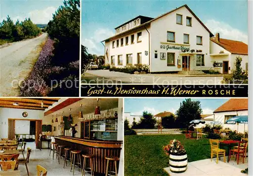 AK / Ansichtskarte 73862904 Rosche Gast und Pensionshaus Werner Ber Gartenterrasse Rosche