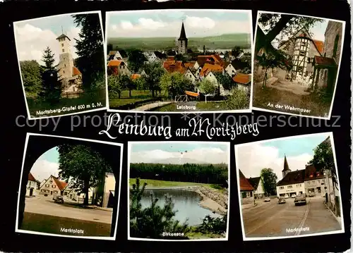 AK / Ansichtskarte  Leinburg Moritzberg Gipfel Leinburg An der Wehrmauer Marktplatz Birkensee Leinburg