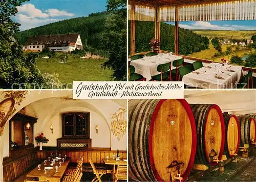 AK / Ansichtskarte 73862948 Grafschaft_Sauerland Grafschafter Hof mit Grafschafter Keller Gastraeume Grafschaft_Sauerland