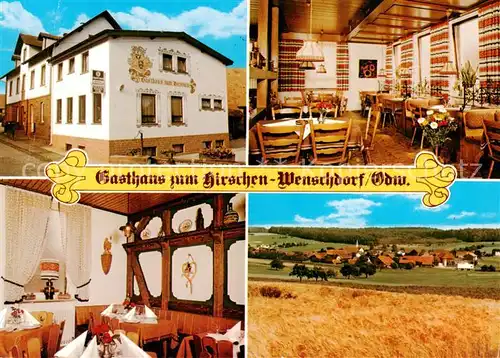 AK / Ansichtskarte  Wenschdorf Gasthaus zum Hirschen Gastraeume Panorama Wenschdorf