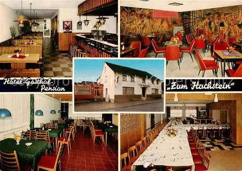 AK / Ansichtskarte  Neuhochstein Hotel Gasthof Pension Zum Hochstein Gastraeume Bar Neuhochstein