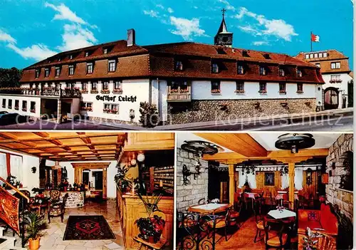 AK / Ansichtskarte 73862983 Biebelried Hotel Gasthof Leicht Gastraeume Biebelried