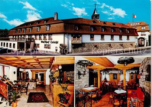 AK / Ansichtskarte  Biebelried Hotel Gasthof Leicht Gastraeume Biebelried