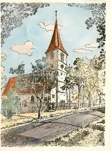 AK / Ansichtskarte  Eibach_Dillkreis Ev Kirche Illustration Eibach Dillkreis