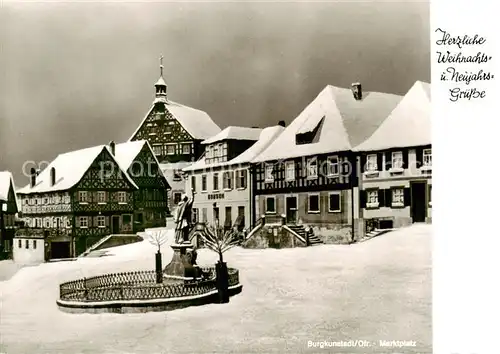 AK / Ansichtskarte  Burgkunstadt Marktplatz Burgkunstadt