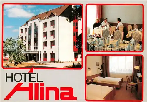 AK / Ansichtskarte 73863084 Kastel__Mainz Hotel Alina Gaststube Zimmer 
