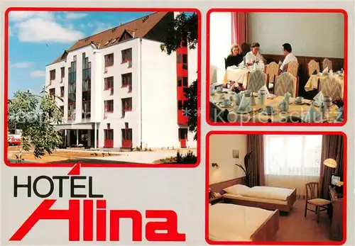 AK / Ansichtskarte  Kastel__Mainz Hotel Alina Gaststube Zimmer 