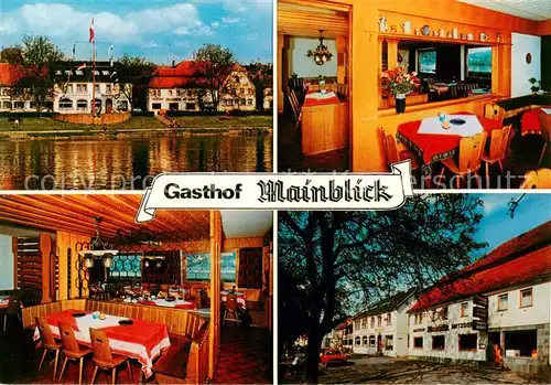 AK / Ansichtskarte 73863101 Marktheidenfeld Gasthof Mainblick Gastraeume Marktheidenfeld