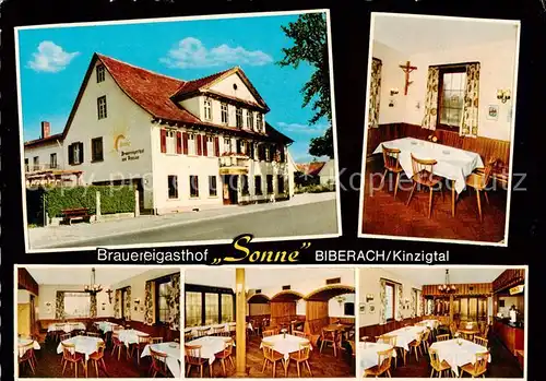 AK / Ansichtskarte 73863113 Biberach_Baden Brauereigasthof Sonne Gastraeume Biberach_Baden