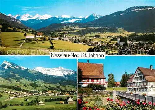 AK / Ansichtskarte  Neu_St_Johann_Nesslau_SG Panorama Teilansichten 