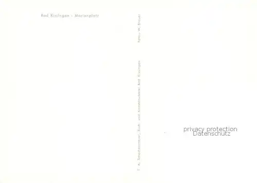AK / Ansichtskarte  Bad_Kissingen Marienplatz Postamt Brunnen Bad_Kissingen