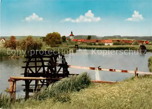 AK / Ansichtskarte  Erlangen Wasserraeder an der Pegnitz bei Moehrendorf Erlangen