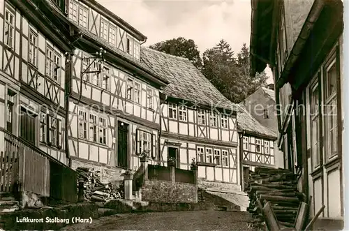 AK / Ansichtskarte  Stolberg_Harz Fachwerkhaeuser Stolberg Harz