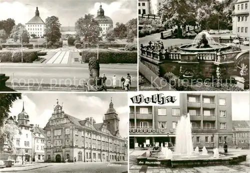 AK / Ansichtskarte 73863188 Gotha__Thueringen Schloss Wasserkunst Rathaus Am Neumarkt 