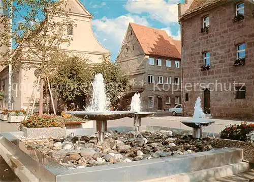 AK / Ansichtskarte  Heideck_Mittelfranken Brunnen am Marktplatz Heideck Mittelfranken