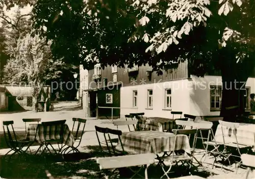 AK / Ansichtskarte  Altenhain_Chemnitz Gasthof Goldener Hahn Gartenterrasse Altenhain Chemnitz