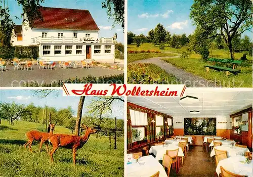 AK / Ansichtskarte 73863261 Eisenkaul_Kuerten Café Restaurant Haus Wollersheim Wildgehege 