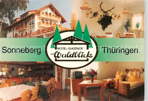 AK / Ansichtskarte  Sonneberg__Thueringen Hotel Gasthof Waldblick Restaurant Fremdenzimmer 