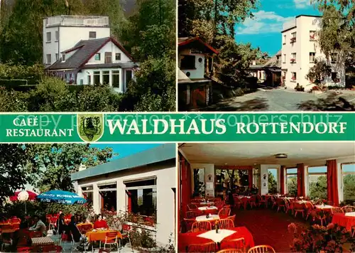 AK / Ansichtskarte 73863301 Rottendorf_Wuerzburg_Unterfranken Café Restaurant Waldhaus Terrasse 