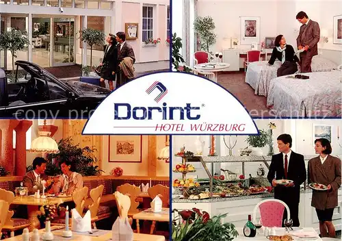 AK / Ansichtskarte  Wuerzburg Dorint Hotel Restaurant Buffet Fremdenzimmer Wuerzburg