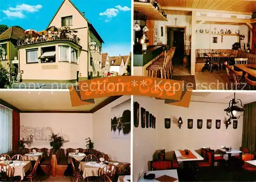AK / Ansichtskarte 73863308 Veitshoechheim Main-Café Gastraum Veitshoechheim