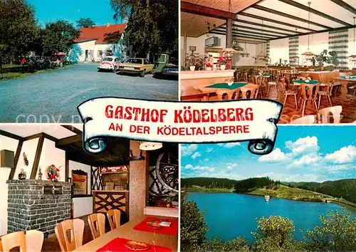 AK / Ansichtskarte  Nordhalben Gasthof Koedelberg an der Koedeltalsperre Restaurant Nordhalben