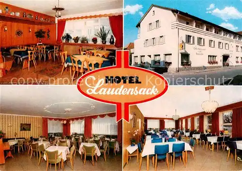 AK / Ansichtskarte  Bad_Bocklet Hotel Kurpension Laudensack Café Restaurant Bad_Bocklet