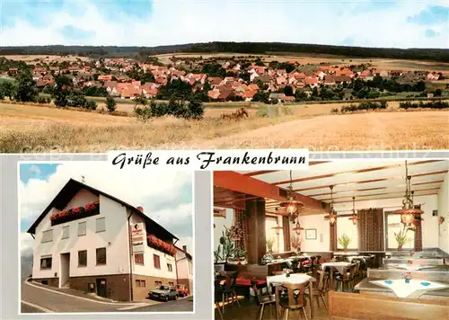 AK / Ansichtskarte 73863319 Frankenbrunn Panorama Gastwirtschaft Restaurant Frankenbrunn