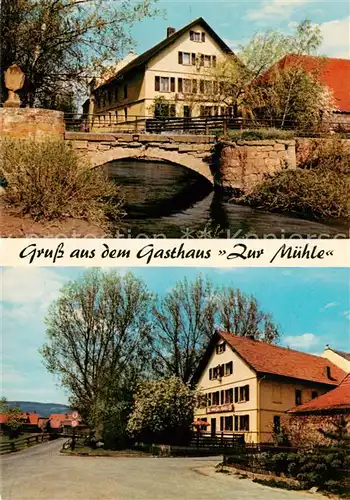 AK / Ansichtskarte 73863320 Langendorf_Unterfranken Gasthaus zur Muehle Langendorf Unterfranken